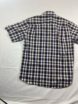 Camisa Lacoste Cuadros Azul y Blanca Talla L
