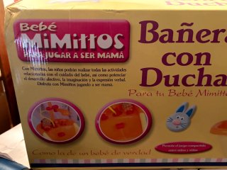 Bañera de muñecas de plástico,