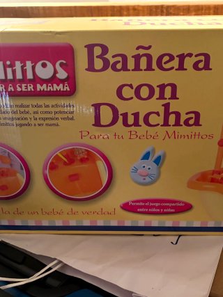 Bañera de muñecas de plástico,