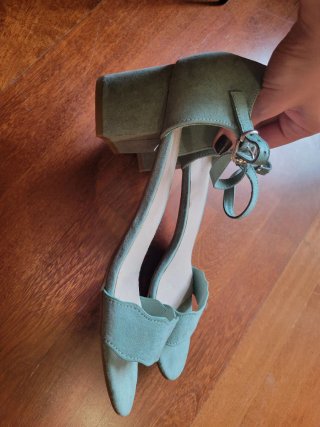 Zapatos de tacón Graceland verde azulado