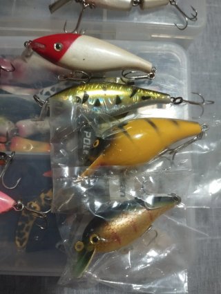 Lotes de señuelos de pesca vintage