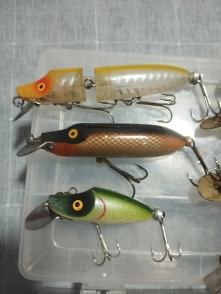 Lotes de señuelos de pesca vintage