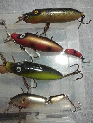 Lotes de señuelos de pesca vintage