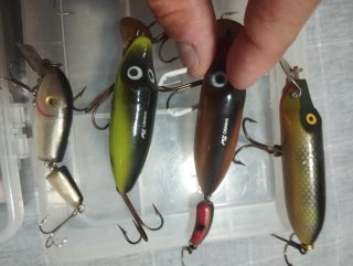 Lotes de señuelos de pesca vintage