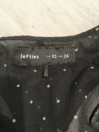 Camisa Lefties lunares semitransparente