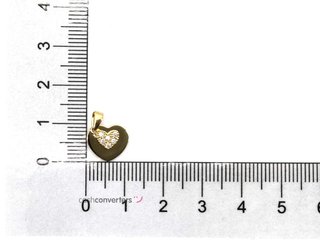 colgante oro 18k con piedra con circonita