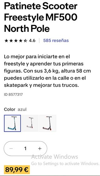 Patinete Freestyle MF500 North Pole
