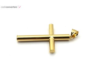 crucifijo oro 18k con circonita