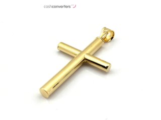 crucifijo oro 18k con circonita