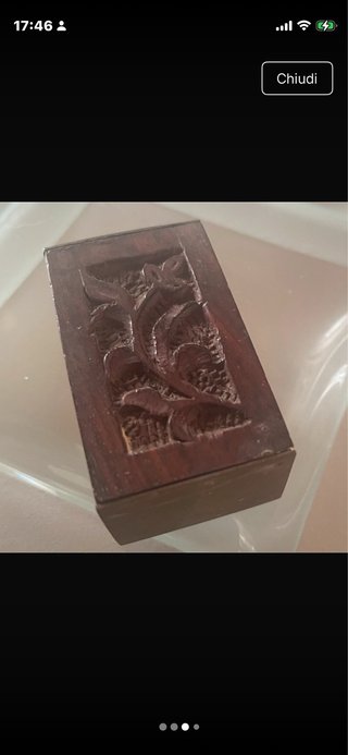 Scatolina legno e ottone fatta a mano