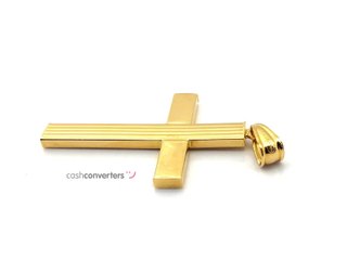 crucifijo oro 18k con circonita