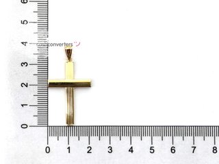 crucifijo oro 18k con circonita