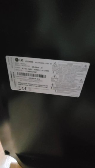 Televisor LG 42 Negro y Plata