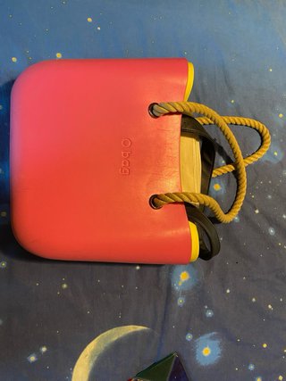 2 Borse O bag rosa e gialla