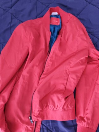 Chaqueta Bomber Zara Hombre Roja