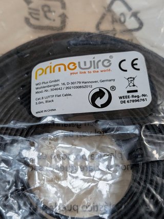 Cable Red Primewire Cat 8.1 Plano 5m 40Gbps