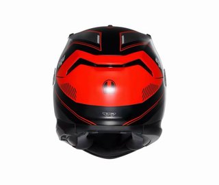 Casco AGV K7 Negro Rojo + Intercomunicador Insyde
