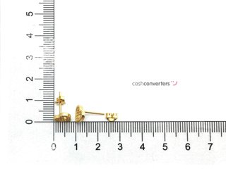 pendientes oro 18k con piedra con circonita