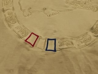 Camiseta Lacoste bordada beige