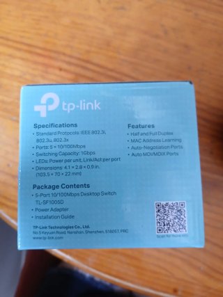 Switch TP-Link 5 Puertos 10/100Mbps (Nuevo)