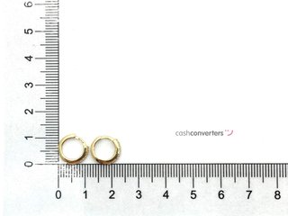argollas oro 18k con piedra con circonita
