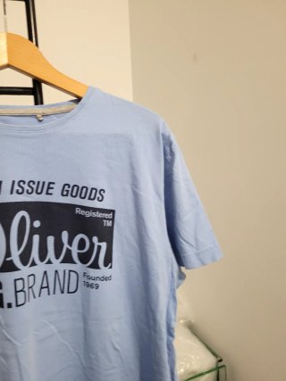 Camiseta s.Oliver azul hombre talla M