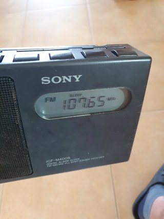 Radio Sony ICF-M400S Negra