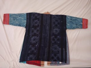 Chaqueta Kimono Patchwork Hmong Vietnam