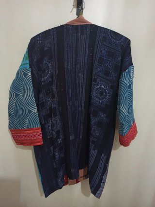 Chaqueta Kimono Patchwork Hmong Vietnam