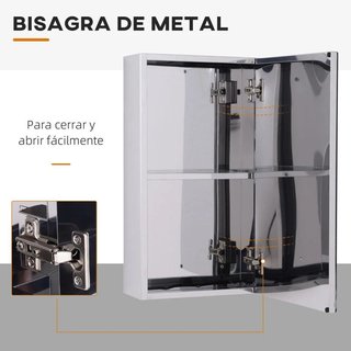 Armario de Baño con Espejo de Pared con Puerta