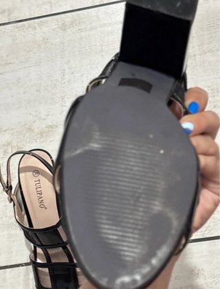 Sandali Tacco Vernice Tulipano Donna Tg 39