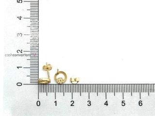 pendientes oro 18k con piedra con circonita