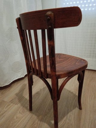 4 Sillas madera vintage