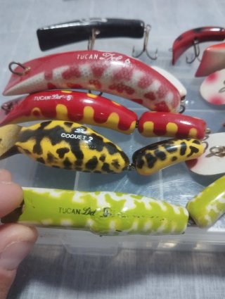Lotes señuelos de pesca vintage DEL
