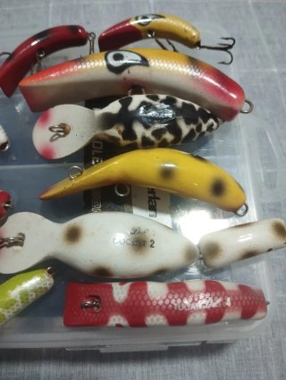 Lotes señuelos de pesca vintage DEL