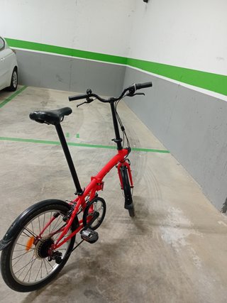 Bicicleta Plegable Roja