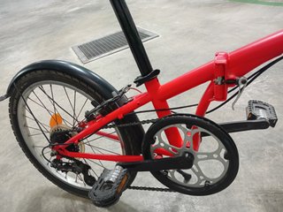 Bicicleta Plegable Roja