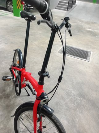 Bicicleta Plegable Roja