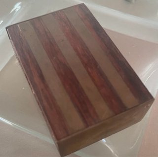 Scatolina Legno e Ottone Fatta a Mano