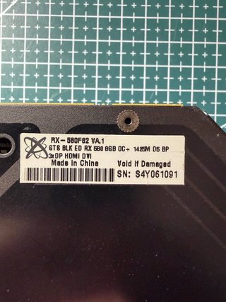 XFX RX 580 8GB OC+ con artefactos / para reparar