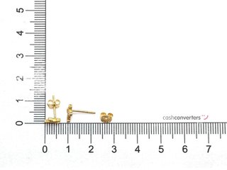 pendientes oro 18k con piedra con circonita