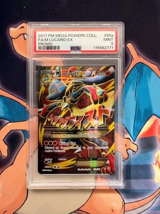 PSA 9 M Lucario EX #55a 2017 Promo