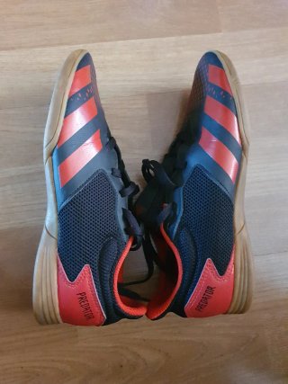 Zapatillas Adidas Fútbol Sala Negras Rojas