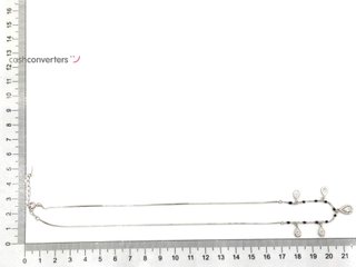 gargantilla plata 925mm con piedra con circonita 22cm