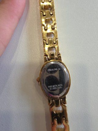 Orologio Bulova Vintage Placcato Oro Donna