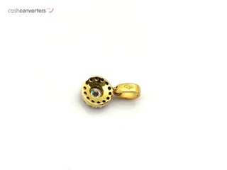 colgante oro 18k con piedra con circonita