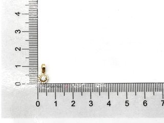 colgante oro 18k con piedra con circonita