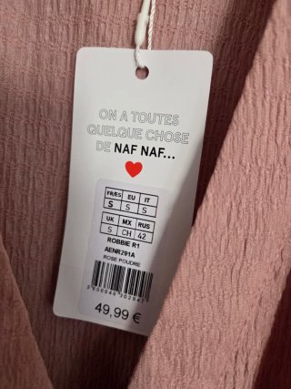 Vestido Naf Naf rosa