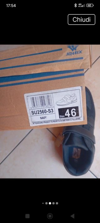 Scarpe da ginnastica Jomix nere taglia 46