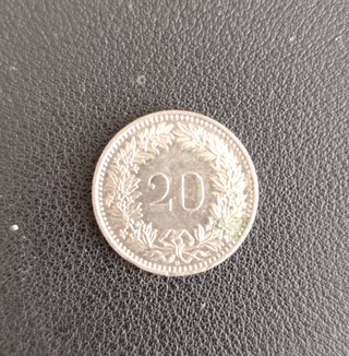 Moneda 20 Céntimos Suiza 2013